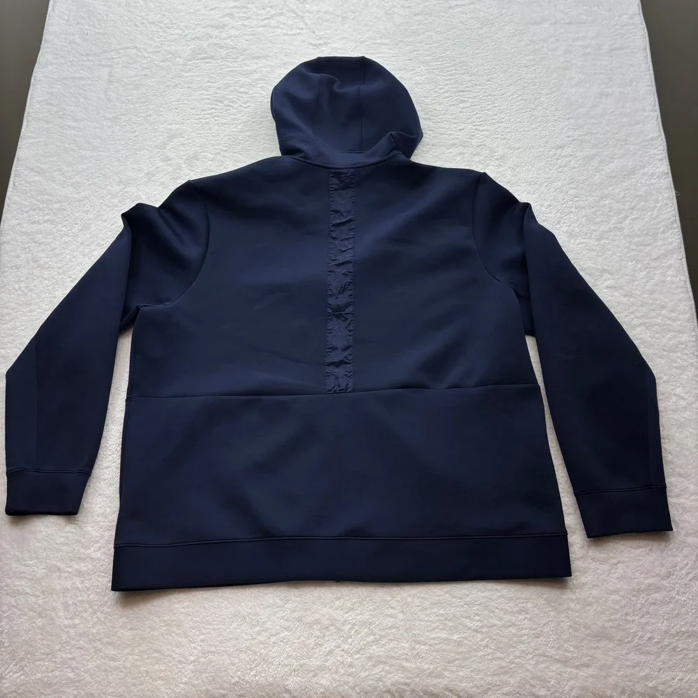 Jordan Mens XXL Navy Blue Full Zip Hoodie Jumpman Athletic Jacket Tech Style
